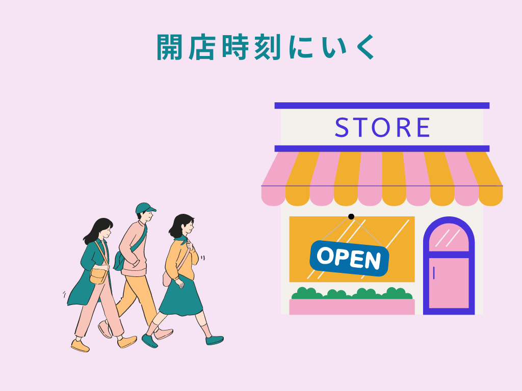 HSP　旅行は店のオープン同時に行く