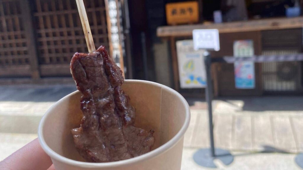 大学生夏休み　高山りょこう　飛騨牛